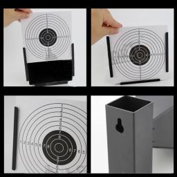 Coletor de arma de tiro, coletor de bola bb de aço especial de 14x14cm e 100 peças de papel de tiro para arma de paintball airsoft - Image 6