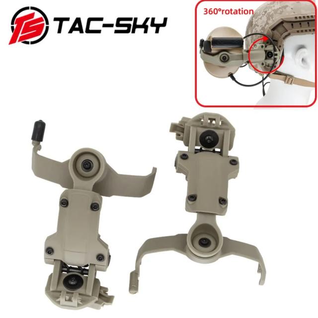 Adaptador de Montagem TAC-SKY para Capacete Tático Ops Core: Compatível com Fones de Ouvido ComTac II e III para Tiro