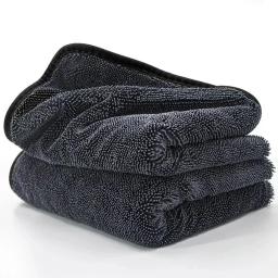 Toalha de lavagem de carro de microfibra de alta qualidade engrossar pelúcia dupla face detalhando carro casa cozinha pano de limpeza trapos super absorventes - Image 6