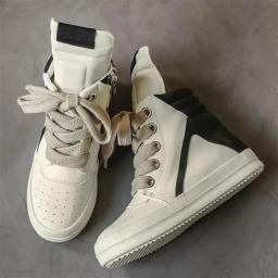Ro mesmo estilo botas longas de cano alto outono/inverno sapatos masculinos high street nicho vintage motocicleta versátil esporte sapatos casuais me - Image 3