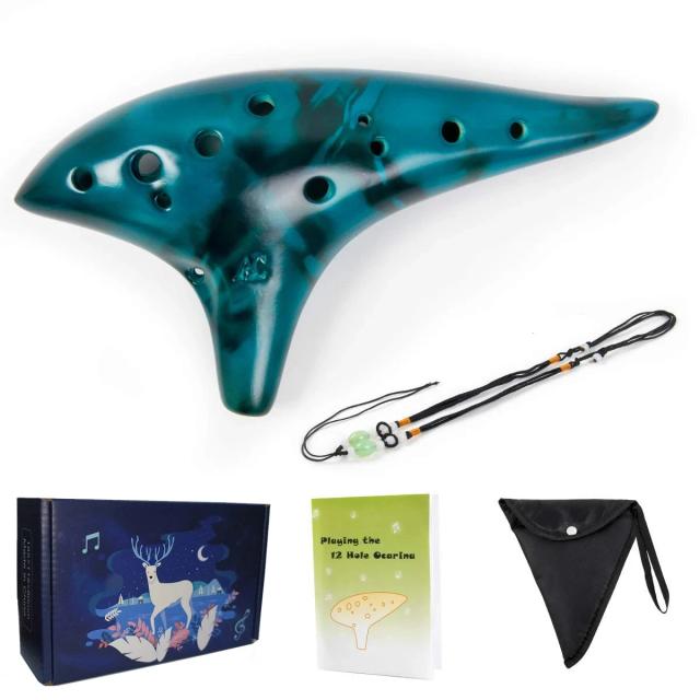 Ocarina Miwayer-Alto C Classic: Instrumento Musical de Alta Qualidade para Iniciantes, Ideal como Presente e Apreciado na Cultura Chinesa com 12 Tons