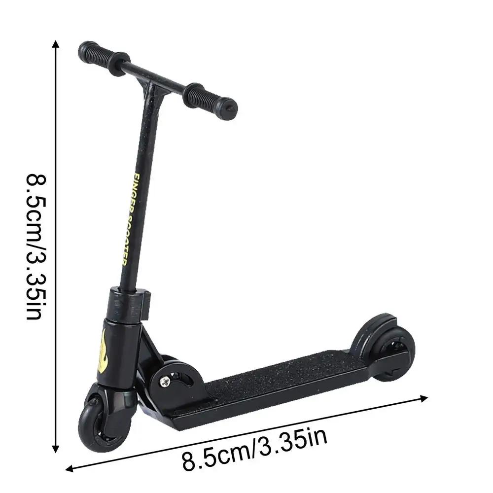 Crianças kick scooter dedo bmx dobrável t-tipo dedo scooter com freio brinquedos educativos dedo skates diversão ponta do dedo movemet - Image 1
