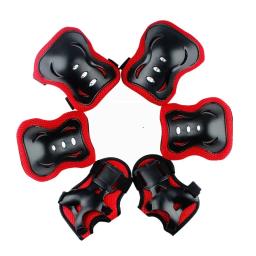 Equipamento de proteção para patins skate, joelheiras, cotoveleiras, guarda de pulso, ciclismo, patinação, bicicleta, scooter, crianças, adultos, 6 peças - Image 6