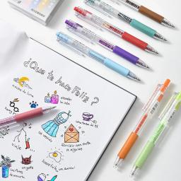 Conjunto de canetas de gel coloridas para escrever coisas fofas kawaii arte de volta às aulas artigos de papelaria coreanos acessórios de escritório - Image 3