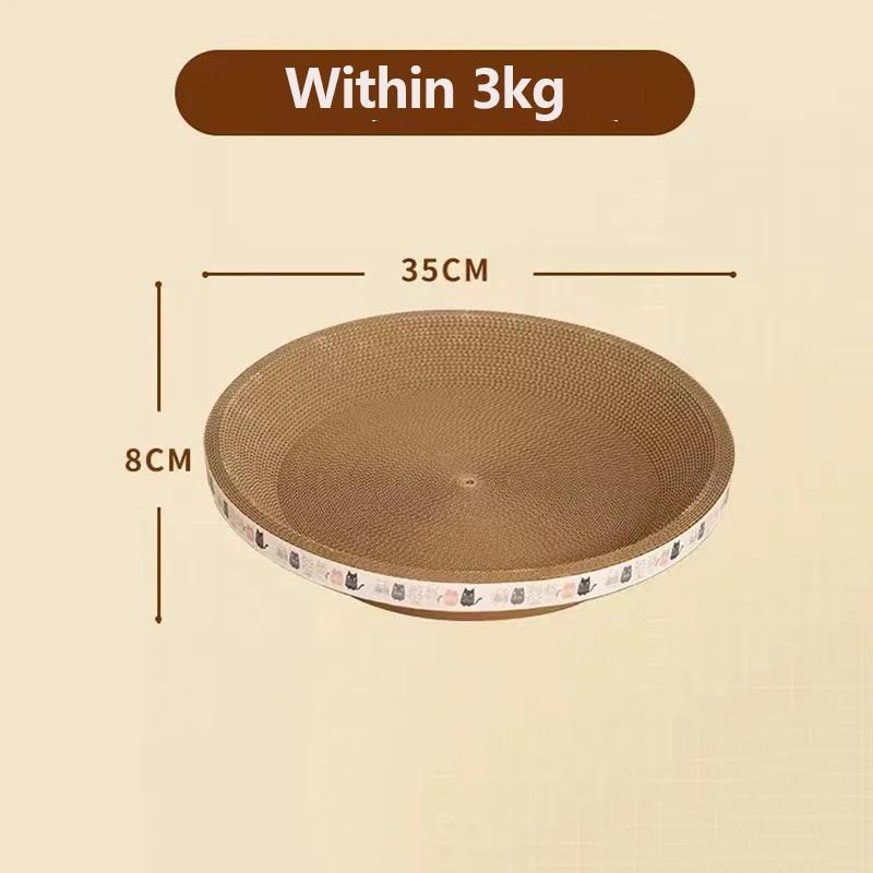 Scratcher ondulado resistente ao desgaste Raspadores redondos e ovais, Brinquedos Garra de Moagem para Gatos, Cama para Gato, Acessórios Ninho - Image 1