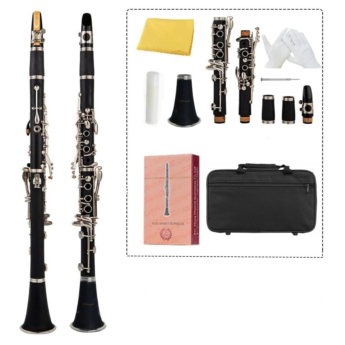 Miwayer-17-key Bakelite Clarinete De Madeira, Instrumento Profissional De Sopros, Tenor com Caixa, Peças De Instrumentos Musicais Reed - Image 1