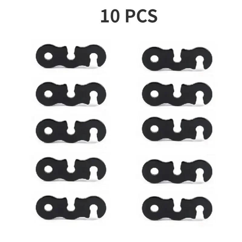 Ajustável Camping Tenda Corda Fivela, S Tipo Tensores, Fastener Kit, Outdoor Camping Tendas, Protegendo Acessórios, 10pcs - Image 1
