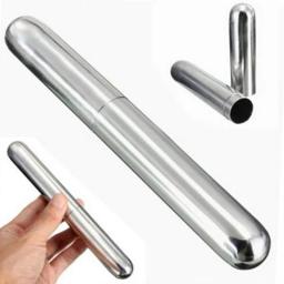 Metal tubo de charuto caso cigarros titular recipiente caixa de bolso armazenamento à prova de vento à prova de umidade anti-queda tubo selado - Image 2