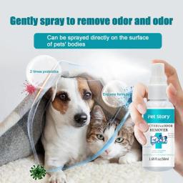 Spray desodorizante para cães, Pet Odor Spray para cães, Suprimentos de banho, Perfume duradouro, Odores após o banho para cães, 50ml - Image 3