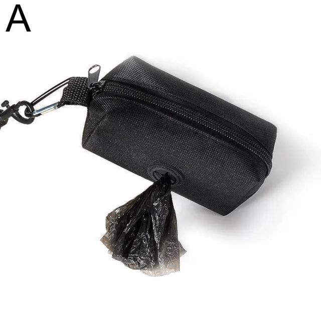Bolsa Pet Portátil para Caminhadas - Saco Prático com Anexo para Cinto para Cães e Gatos com Compartimento para Tratos e Lixo