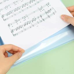 Pasta música prática, pasta partituras, acessórios para músico, 4 páginas, expansão l21d - Image 2
