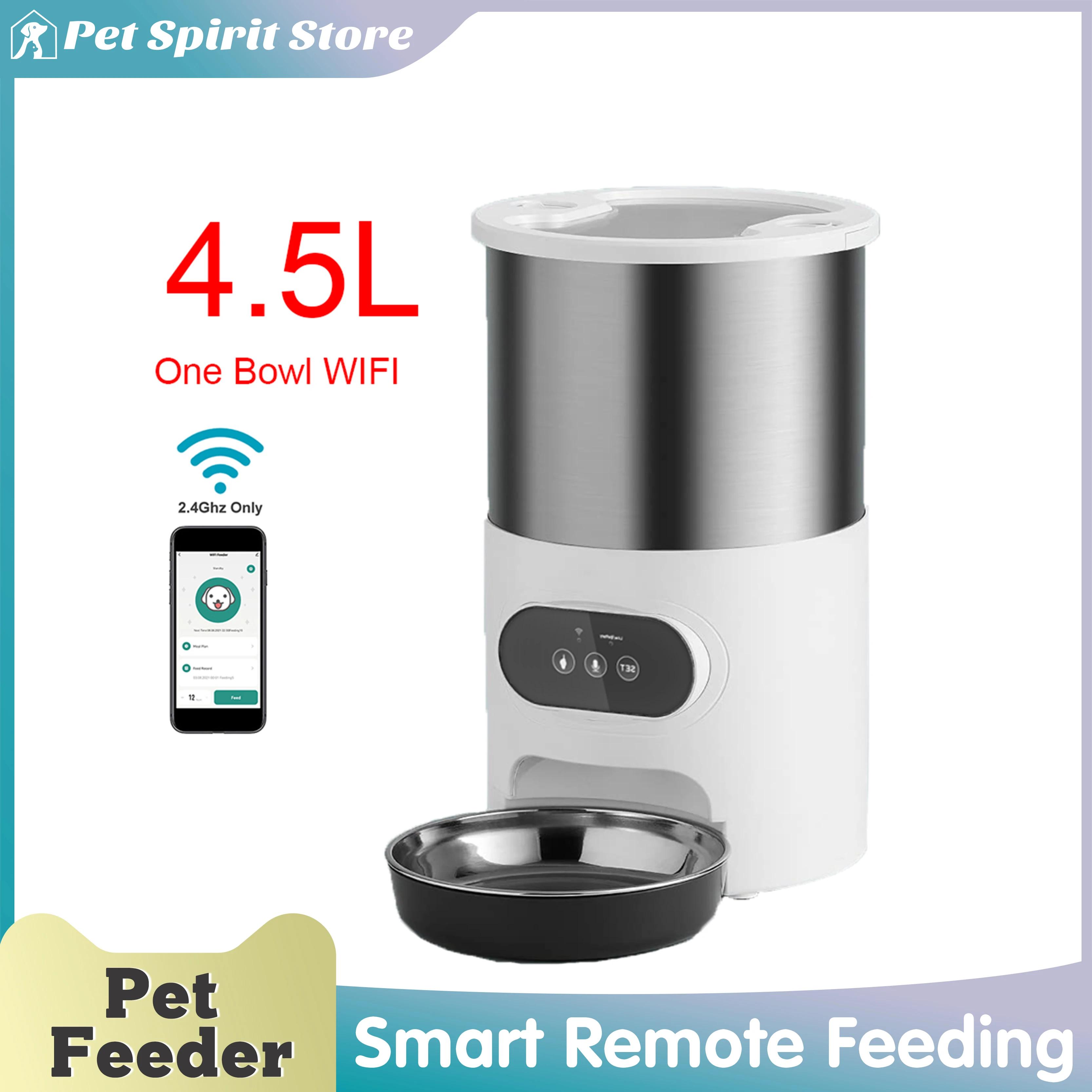 Alimentador automático para animais de estimação, Dog Food Dispenser, adequado para cães e gatos de pequeno e médio porte, Pet Supplies, alimentação remota inteligente - Image 1