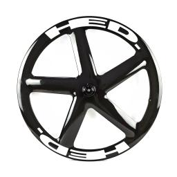 Conjunto de rodas de fibra de carbono para pista/estrada 700c, para bicicletas de estrada, dianteiro, cinco raios/roda a disco traseira, freios a disco fechados/rodas de freio de aro - Image 5