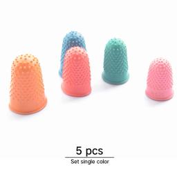 Mão Costura Finger Protector, Contando Craft Cone, Bordado dedal De Borracha, Resistente a Alta Temperatura, Finger Covers, 5Pcs - Image 4