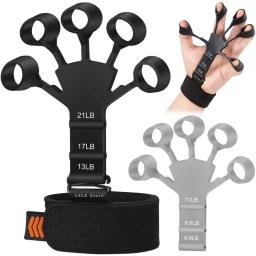 Fortalecedor de aperto de mão ferramentas físicas guitarra dedo trainer treinamento e exercício ginásio 6th nível resistência gripster expansor - Image 1