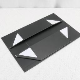 Magnetic Flip Ribbon Gift Box, caixa dobrável para aniversário, feriado, presentes, festa, caixa de papelão, preto, vendas diretas da fábrica - Image 6