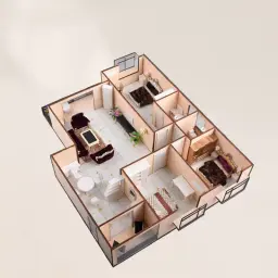 Caixa de construção em miniatura em escala 1:30, casa pré-fabricada, construtor de madeira, kit de modelo de montagem, material de arquitetura - Image 5