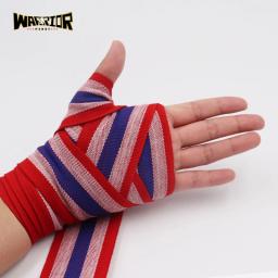 Alta Qualidade Boxe Mão Wraps, Handwraps para Treinamento, Bandagens Coloridas, Padrão de Listra, 3m, 5m Comprimento, 2Pcs Pack - Image 5