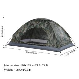 Barraca de acampamento ultraleve, camada única, portátil, revestimento anti-uv, para caminhadas, ao ar livre, praia, pesca, suprimentos de viagem, uf 30 + - Image 6