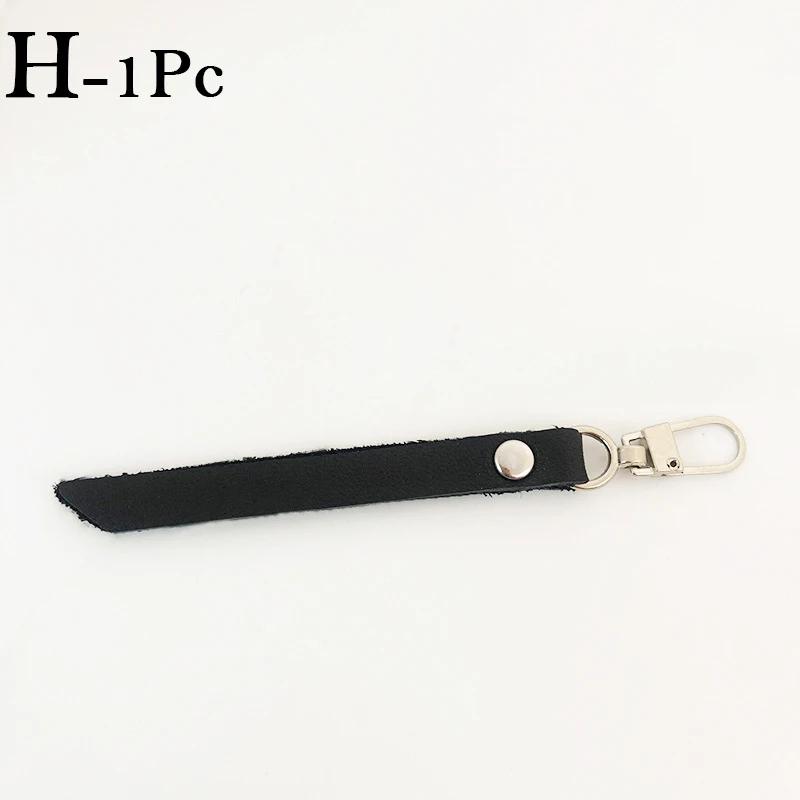 Couro genuíno Zipper Pullers para Mochila, substituição Sliders, Zíperes Cabeça, Acessórios de costura, DIY, 5 #, 1Pc - Image 1