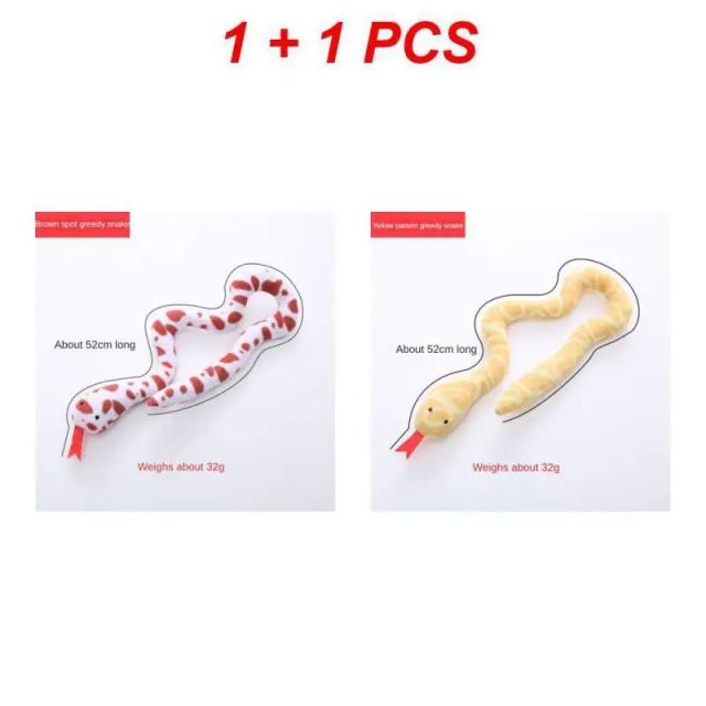 Brinquedo Interativo de Gato em Forma de Serpente com Catnip, Resistente e Durável, 52cm, Ideal para Estimulação e Diversão do Seu Pet