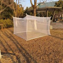 Mosquiteiro portátil para acampar, instalação simples-rede gratuita, parte superior quadrada, viagem ao ar livre, cama, pátio, quadrado, 74 "x 78" x 76" - Image 1