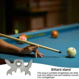 Portátil Cue Bilhar Stick Holder, 9-Cube Pool Stick Stand, Antler Shape, Nine Ball Arm, Bridge Head Rack - Image 5