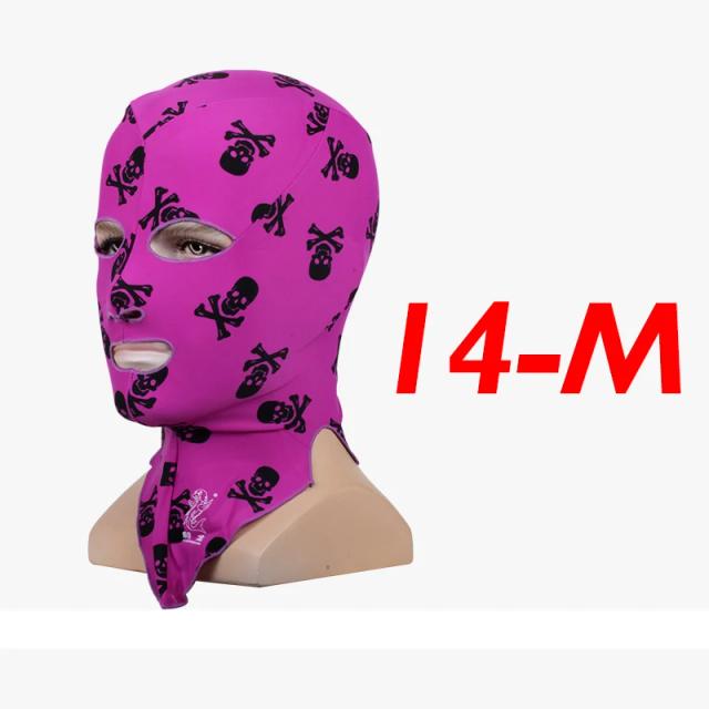 Tampas de Natação UV Impermeáveis e Máscara de Mergulho Protetora Solar Unissex Facekini Jellyfish para Homens e Mulheres