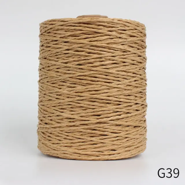 Fio de palha natural de ráfia para DIY: Ideal para Crochê, Tricô, Chapéus, Bolsas e Almofadas