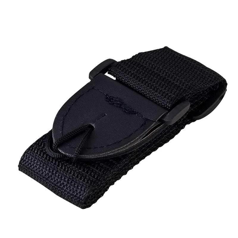 68cm-124cm correia da guitarra universal ajustável correia da guitarra de náilon com extremidades de couro do plutônio para acessórios de guitarra clássica de madeira popular - Image 1