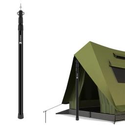 Substituição telescópica portátil do pólo do toldo 3m 3-seções ao ar livre ajustável barraca de acampamento Support Rods - Image 1