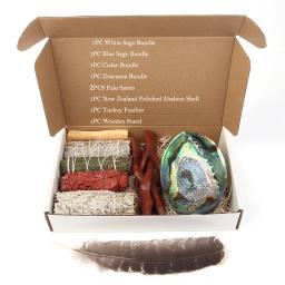 Palo santo incenso natural varas de madeira borbulhamento queimar fumegante vara sálvia smudge kit sala incenso aromaterapia yoga meditação - Image 3