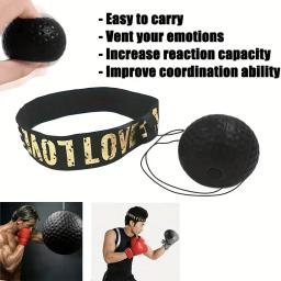 Bola De Boxe Profissional com Cordas, Treinamento Sanda, Headband Ajustável, Mão e Olho Velocidade de Reação, Home Exercício Acessórios - Image 4