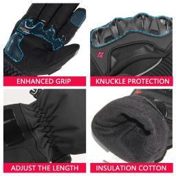 Luvas Touch Screen de motocicleta para homens à prova de vento, impermeáveis, motocross, inverno - Image 5