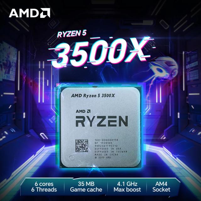Processador AMD Ryzen 5 3500X 6 Núcleos AM4 3.6GHz 7nm 65W DDR4