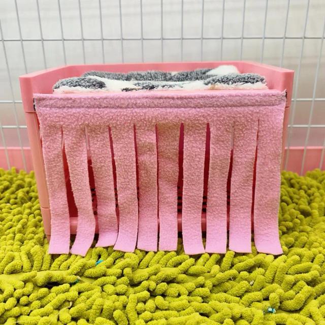 Cortina de Porta com Borlas Hide House para Cobaia - Soft, Confortável e Lavável, Ideal para Pequenos Animais