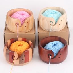 Ferramenta De Armazenamento De Fios De Tricô De Tricô De Madeira Fio De Acabamento Circular Crochet Processo DIY Acessórios De Lã Ferramenta De Costura - Image 6
