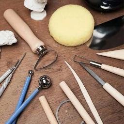 Modelagem Clay Sculpting Tool Set, Polymer Clay Tools, Olaria Escultura, Pontilhando Ferramentas, Estilos Bola, Suprimentos de cerâmica, 61Pcs - Image 3