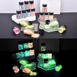 Luminous Epóxi Resina de Enchimento Lantejoulas, Hexágono Brilham no Escuro, Brilhante, DIY, Silicone Mold, Glitter, Nail Art, Jóias Decoração - Image 5