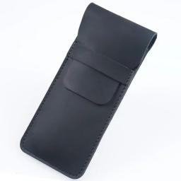 Saco de lápis de couro genuíno artesanal, estojo para caneta-tinteiro, suporte vintage, estilo retro, acessórios para viagem - Image 6