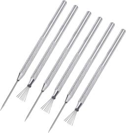 Ferramentas De Detalhe De Agulha De Cerâmica De Argila, Ferramenta De Textura De Fio De Pena, Kit De Escultura De Cerâmica, Pino De Pena, 6Pcs - Image 1