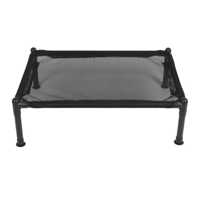 Cama Elevada para Cães em Metal com Malha Respirável, Ideal para Todas as Estações - 49x49x19cm