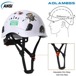 Capacete de segurança com adesivos dos desenhos animados, chapéu duro para escalada ao ar livre, proteção industrial, exploração de caverna de resgate - Image 2