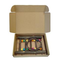 Suporte De Papagaio De Madeira Sólida, Brinquedos De Pássaro De Treinamento De Desktop Stand Pole, Playground Interativo, Pequenos Pet Suprimentos - Image 6