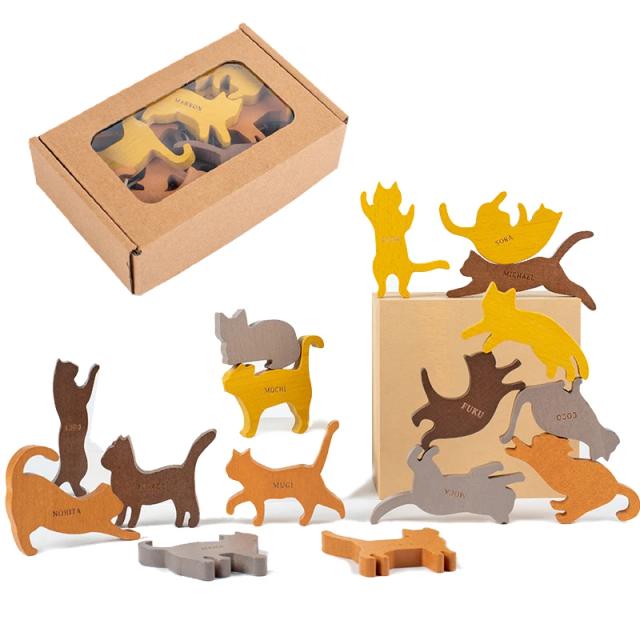 Brinquedos Educativos Montessori: Blocos de Madeira para Empilhamento e Balanceamento, Ideal para Crianças e Decoração de Casa