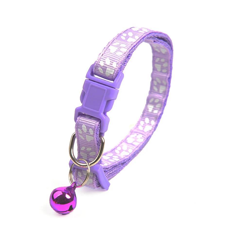 Coleira colorida para cães e gatos, padrão pequeno com sino, gravatas borboleta ajustáveis, faixa diy, suprimentos para animais de estimação, acessórios para cachorros - Image 1