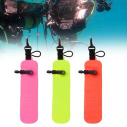 Mergulho Surface Marker Bóia com Clip, Tecido De Nylon, Alta Visível, Inflável Bóia De Mergulho, Atividades Subaquáticas, Acessórios - Image 3