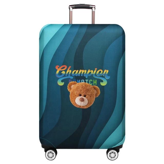 Capa para Mala Portátil Série Bear, Trolley Box Cover com Elástico e Proteção Contra Poeira, para Malas de 18 a 32 Polegadas
