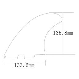 Surfborad de fibra de vidro sólida aletas gêmeas grande única aba base surf power twin barbatanas gfk twin tab ii fibra de vidro completa fin 2 pc/set - Image 6