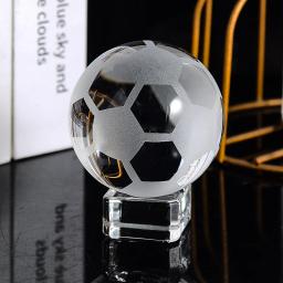 Estatueta de bola de cristal para decoração, futebol, basquete, golfe, esportes, recordações, lembrança, escritório, mesa, alta qualidade, 6 cm, 8cm - Image 2